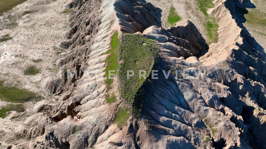 4k Still Frame - Badlands, South Dakota looking down at Butte plateau
