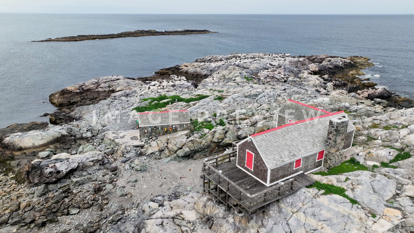 Stock photo rocky island boston ma