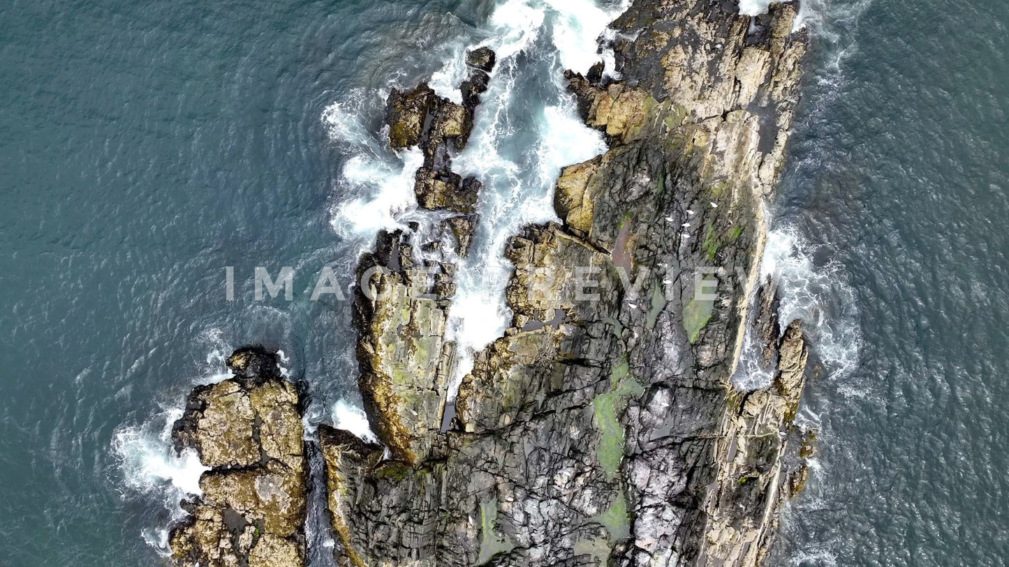 Stock photo rocky island boston ma