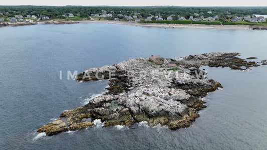 Stock photo rocky island boston ma