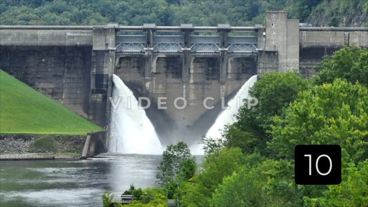 CLIP 10 - Kinzua Dam releasing water downstream in Allegheny National Forest