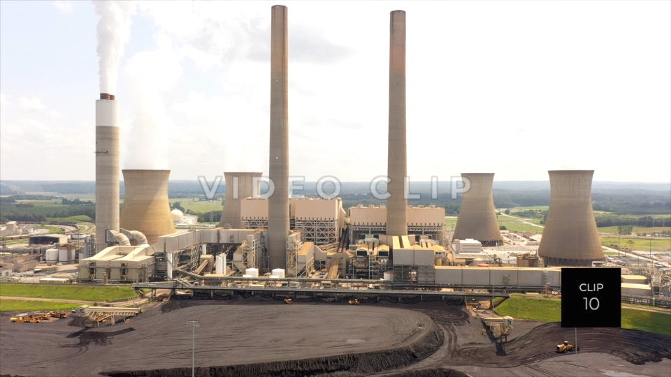 CLIP 10 - Plant Bowen, GA coal yard and industrial equipment