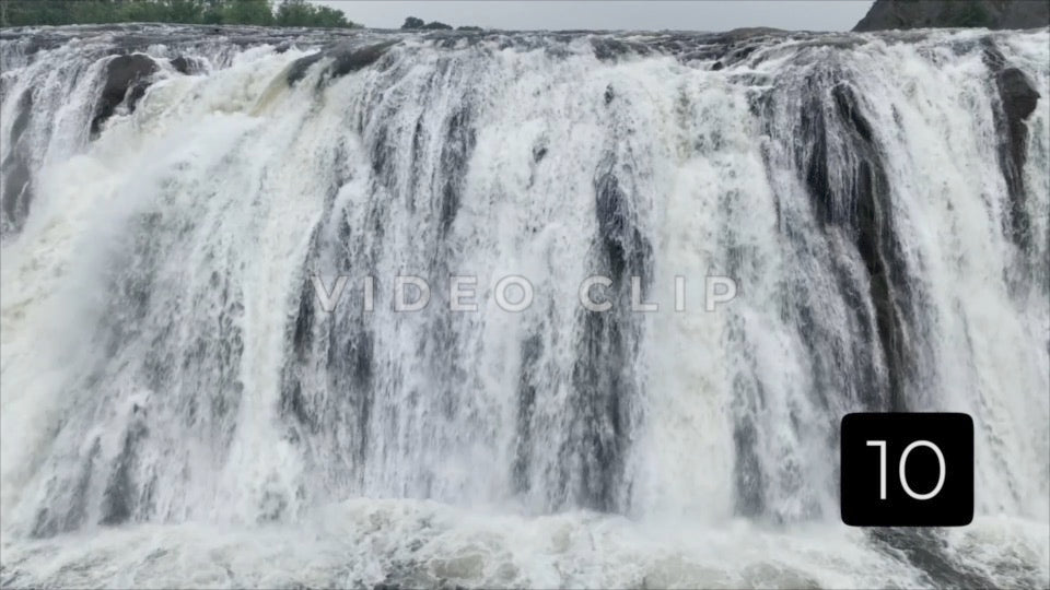 CLIP 10 - Passing in front of Cohoes Falls above the waterline in New York State