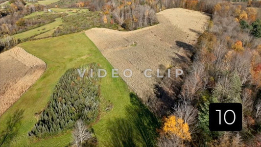CLIP 10 - Wellsboro, PA green fields and farmland