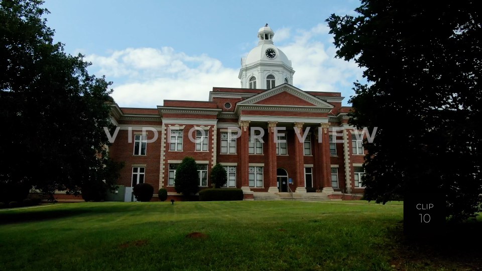 CLIP 10 - Eatonton, GA  - Putnam County Clerk of Courts - rising up from front to dome