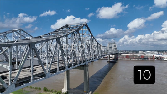 CLIP 10 - New Orleans, LA Vol. 2 - rising up beside Crescent City Connection Bridge