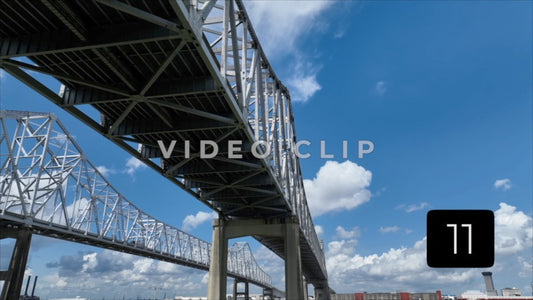 CLIP 11 - New Orleans, LA Vol. 2 - underneath Crescent City Connection Bridge