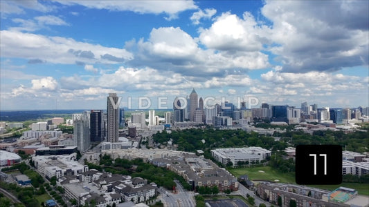CLIP 11 - Atlanta, GA Vol. 3 - Midtown aerial western view