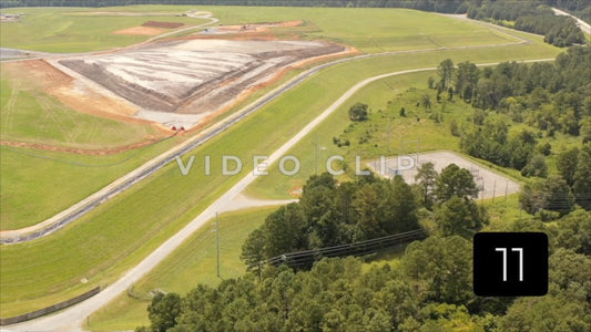 CLIP 11 - Plant Bowen, GA waste treatment yard beside coal-fired power plant
