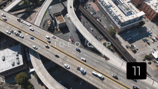 CLIP 11 - Richmond, VA Vol. 2 - cars traveling on Interstate 95 through downtown