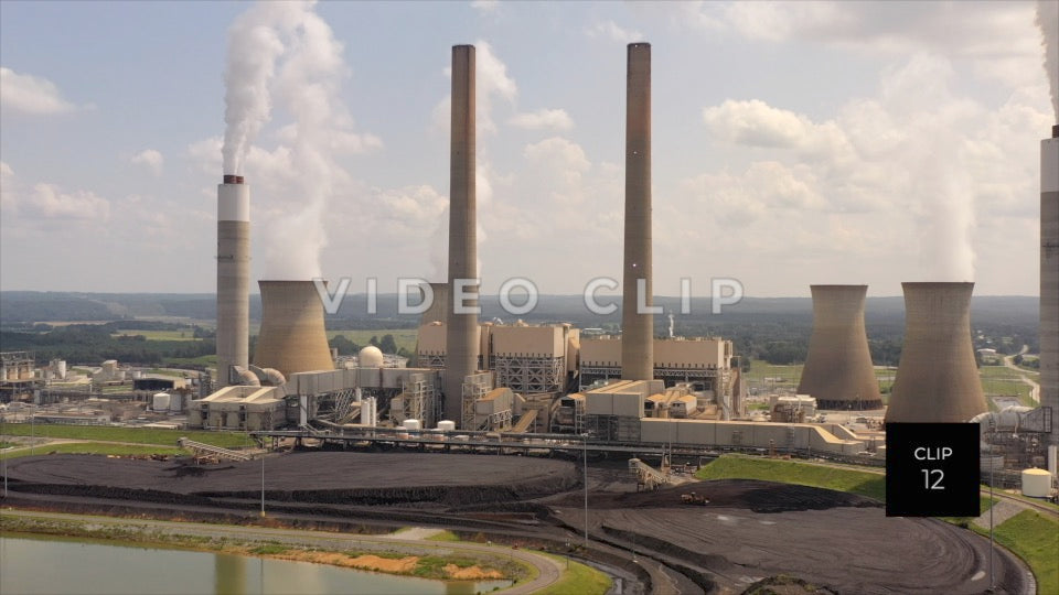 CLIP 12 - Plant Bowen, GA Steam and emissions from cooling towers