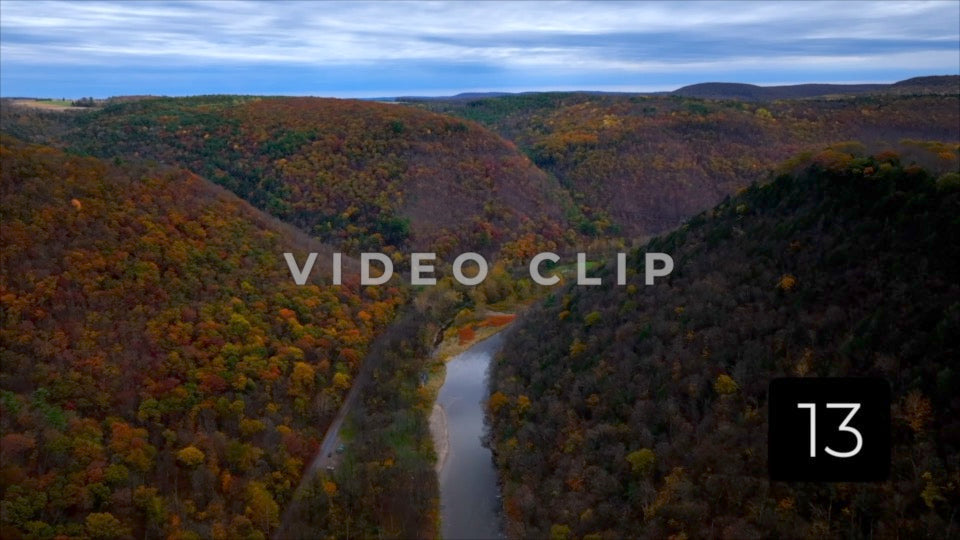 CLIP 13 - Pennsylvania Grand Canyon slowly flying over Canyon