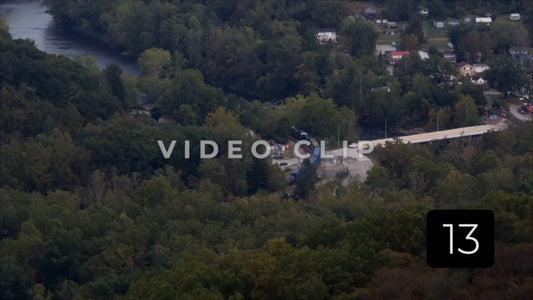 CLIP 13 - Ohiopyle, PA train passing through downtown