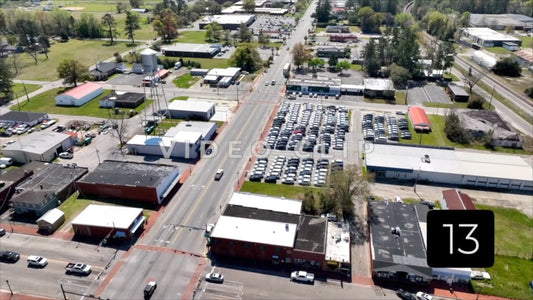 CLIP 13 - Hemingway, SC drone following traffic on main street