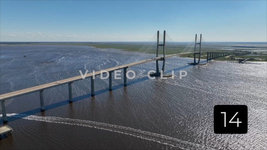 CLIP 14 - Brunswick, GA Sidney Lanier suspension bridge