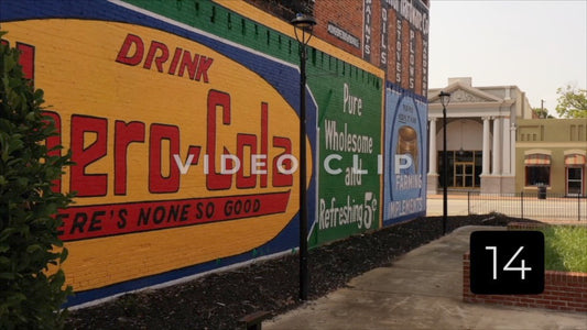 CLIP 14 - Hawkinsville, GA murals in downtown park