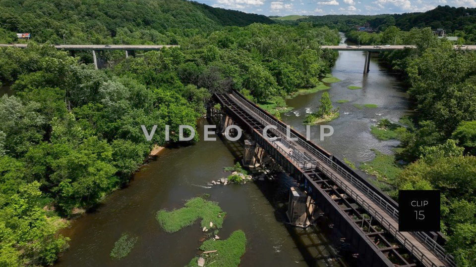 CLIP 15 - Lynchburg, VA couple taking selfie on walking trail over James River