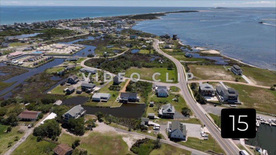 CLIP 15 - Outer Banks, NC Hatteras Island residential homes and streets