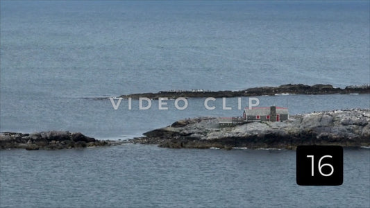 CLIP 16 - 7x zoom - Black Rock Islands in peaceful water of Massachusetts Bay