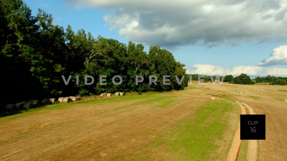 CLIP 16 - Eatonton, GA - country road on farmer's field