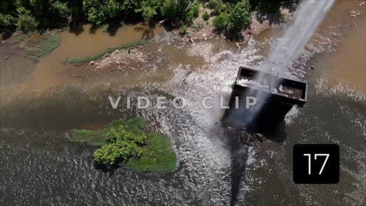 CLIP 17 - Lynchburg, VA Vol. 2 - looking down on Langley Fountain as rainbow is revealed