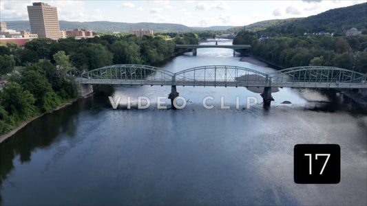 CLIP 17 - Binghamton, NY low flight over Susquehanna River then rising above