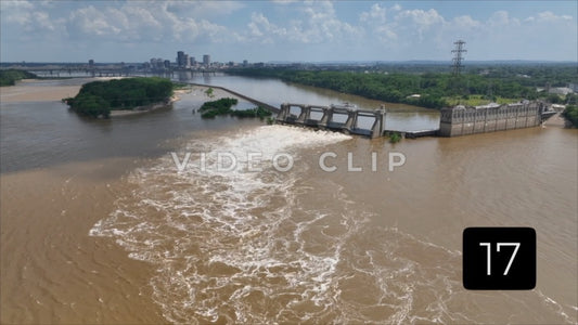 CLIP 17 - Louisville, KY McAlpine Locks and Dam spill gates