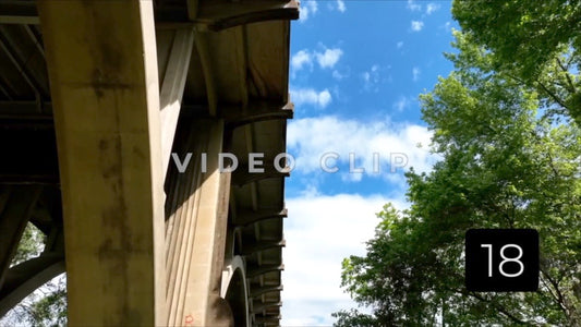 CLIP 18 - Selma, AL looking up at Edmund Pettus Bridge as camera moves slowly