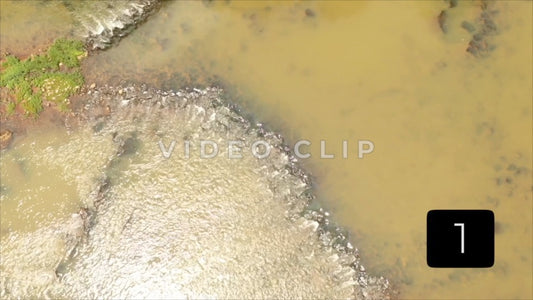 CLIP 1 - Prehistoric Fishing Weir, GA Ancient Indigenous Fish Trap in the Etowah River