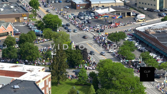 CLIP 1 - No Kings Protest at 12 Corners Plaza in Brighton, NY 06/14/25