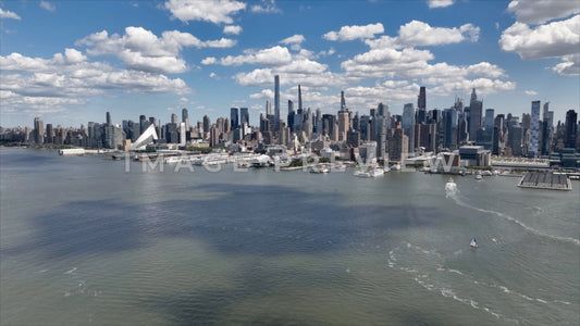 Photo - New York City, NY Skyline with cloud shadows on Hudson River