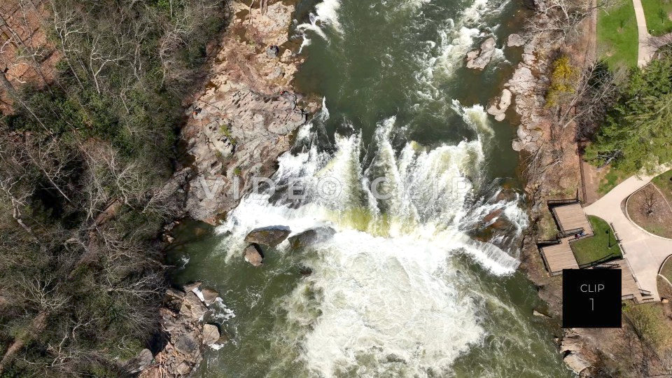 CLIP 1 - Ohiopyle, PA rapids and waterfalls with observation decks