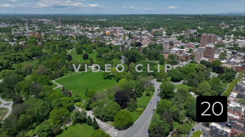 CLIP 20 - Albany, NY Vol. 1 - Washington Park with view of urban neighborhoods