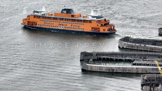 Photo - New York City, NY Staten Island Ferry leaving station for New York City