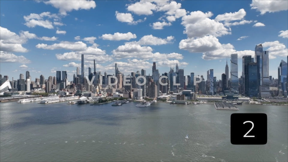 CLIP 2 - New York, NY Vol 1. - city skyline looking across Hudson River
