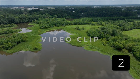 CLIP 2 - Jackson, MS Cloud reflections on Crystal lake