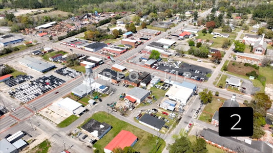 CLIP 2 - Hemingway, SC focus on downtown crossroads with old watertower