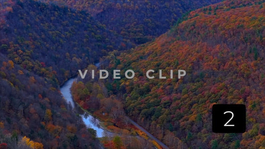 CLIP 2 - Pennsylvania Grand Canyon Close up view of Pine Creek