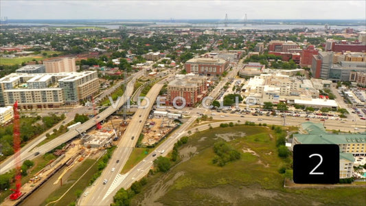 CLIP 2 - Charleston, SC cityscape of downtown business district
