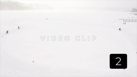 CLIP 2 - Winter Vol. 3 - Winter Motor cycle riders racing on frozen Irondequoit Bay, NY