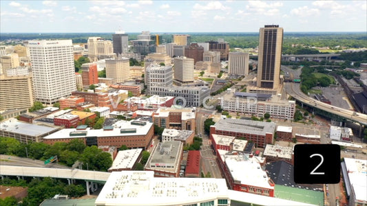 CLIP 2 - Richmond, VA Vol. 1 - cityscape with highways and office towers