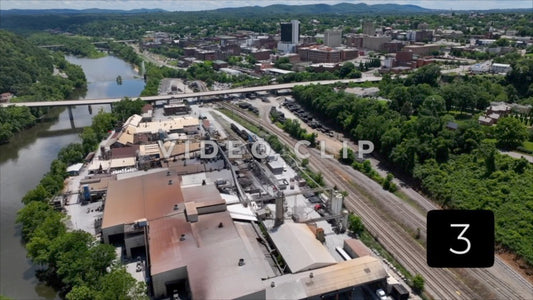 CLIP 3 - Lynchburg, VA Vol. 2 - industrial factory outside of town on James River
