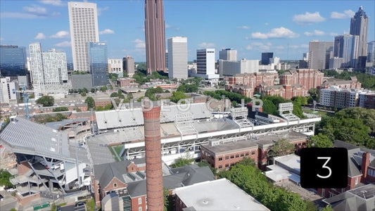 CLIP 3 - Atlanta, GA Vol. 3 - flyover Georgia Tech Stadium