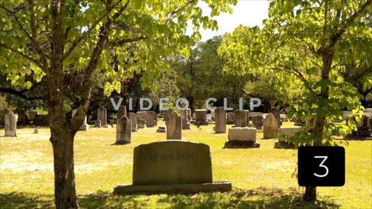 CLIP 3 - Indiantown Presbyterian Church low flight over cemetery