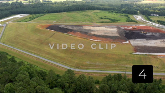 CLIP 4 - Plant Bowen, GA Industrial coal yard at Georgia Power facility