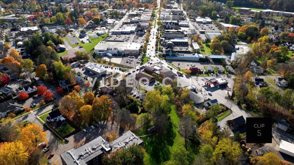 CLIP 5 - Wellsboro, PA slow flight over main street