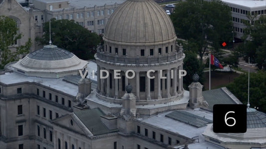 CLIP 6 - Jackson, MS Close up of architecture of Mississippi Capital