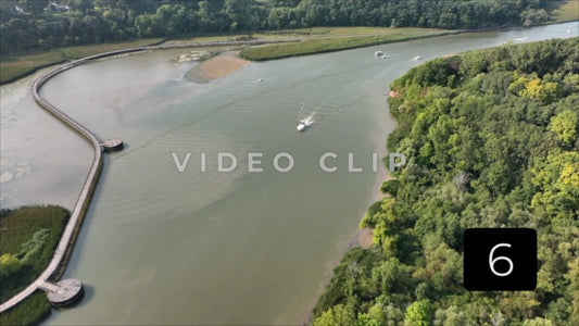 CLIP 6 - Rochester, NY Vol. 4 - Genesee Riverway Trail boardwalk with people walking