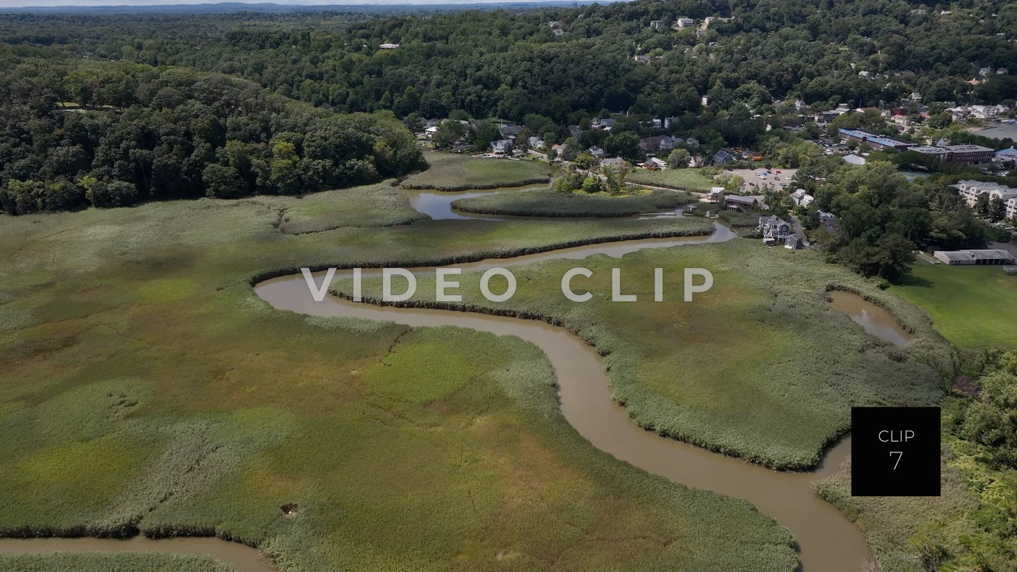 CLIP 7 - Hudson River, NY Piermont Marsh and village of Piermont