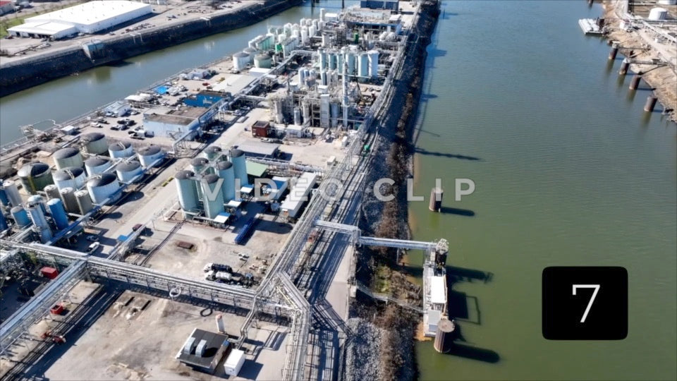 CLIP 7 - Charleston, WV industrial complex on Blaine Island